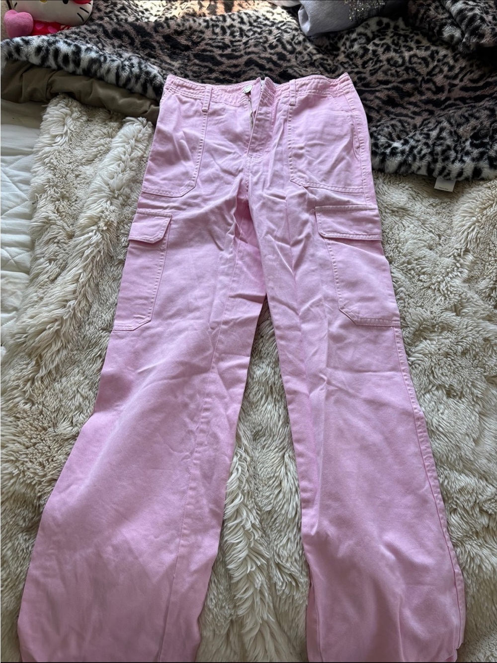 Pink Zara Cargo Pants